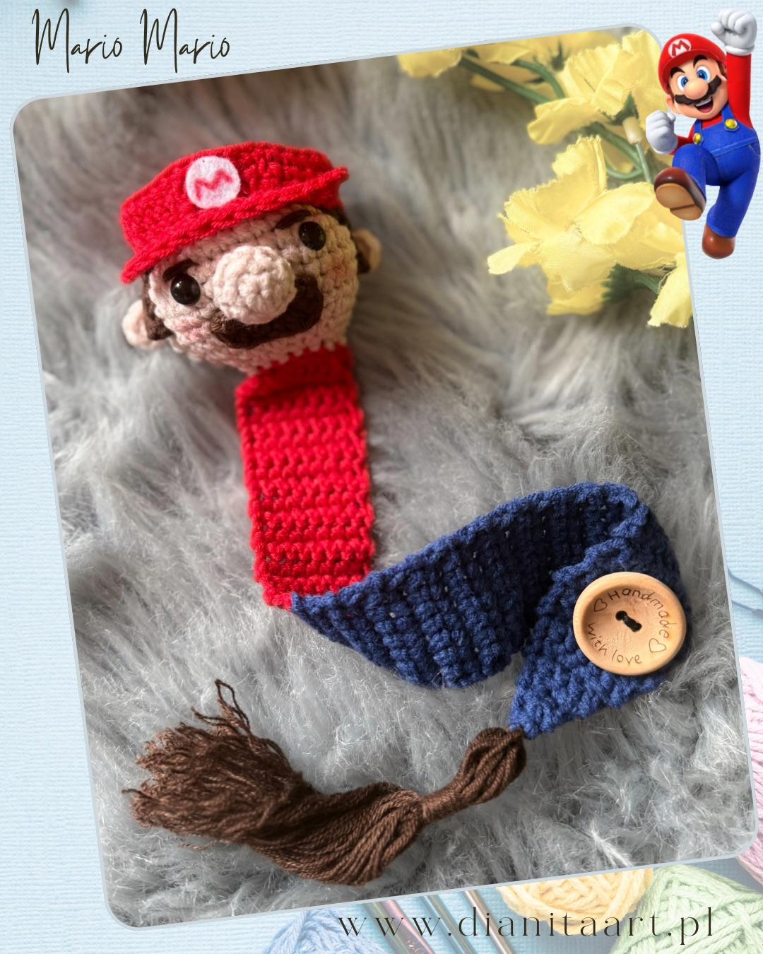  Zakładka szydełkowa „Mario” 